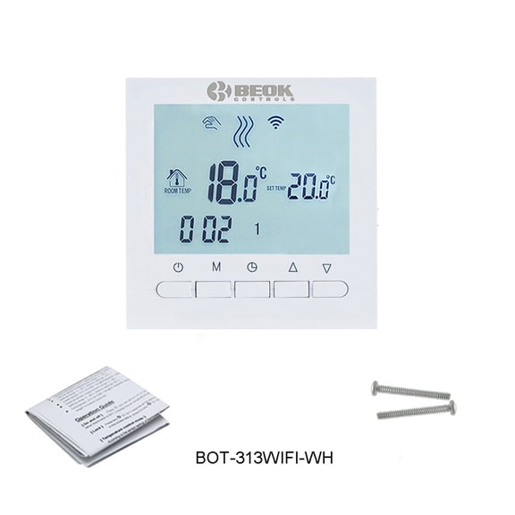 BOT-313WIFI Chaudière à Gaz Thermostat de Chauffage Régulateur de Température Intelligent Wi-Fi pour Bouilloires Fonctionne, Bricolage Facile