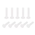 thumbnail image 1 of Unique Bargains Nylon Machine Screws, M2x10mm Slotted Pan Head Fasteners Bolts, White 50Pack, 1 of 4