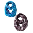 thumbnail image 1 of Peach Couture Foulards Toutes Saisons à Boucle Infini Bordure Imprimé Ancre, 1 of 5