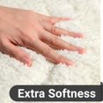 thumbnail image 4 of DEXDE Bathroom Rugs Mat 20x32, Soft Plush Shaggy Microfiber Bath Rug, Non Slip Bath Mats for Bathroom Floor, Machine Washable Absorbent Carpet for Shower Tub, White, 4 of 7