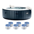 thumbnail image 1 of Intex PureSpa Plus Portable Inflatable Hot Tub Jet w/ 6 Filter Cartridges, 1 of 11