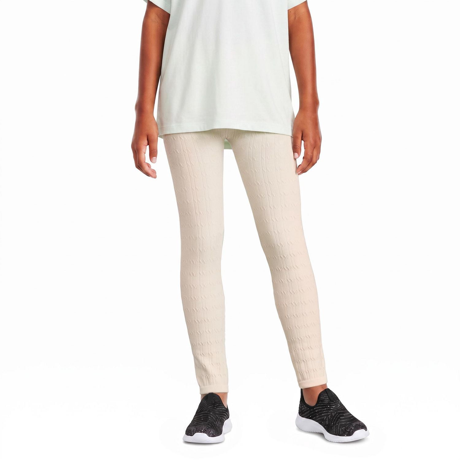 George Girls' Cable Knit Seamless Legging