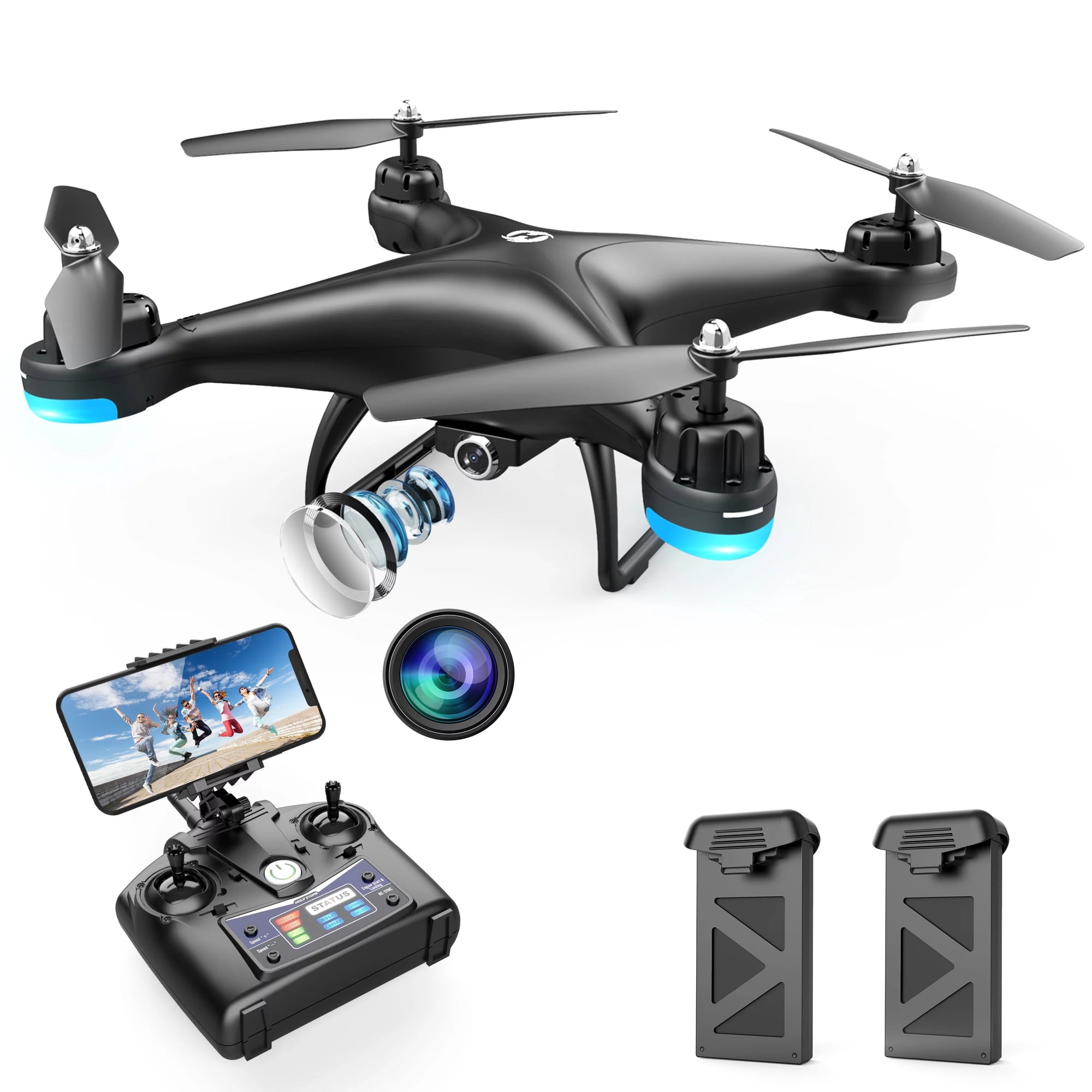 Holy Stone Drone with Camera and Video 1080P 120° Wide-Angle WiFi