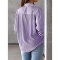thumbnail image 3 of Women's Striped Button Down Blouses Casual Long Sleeve Shirts, 3 of 6