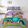 thumbnail image 1 of Erosebridal Happy Easter Bedding Twin Comforter Set for Kids,Rabbit Eggs Flower Down Comforter,Animal Bedroom Decor,Reversible,Lightweight,2-Piece, 1 of 7