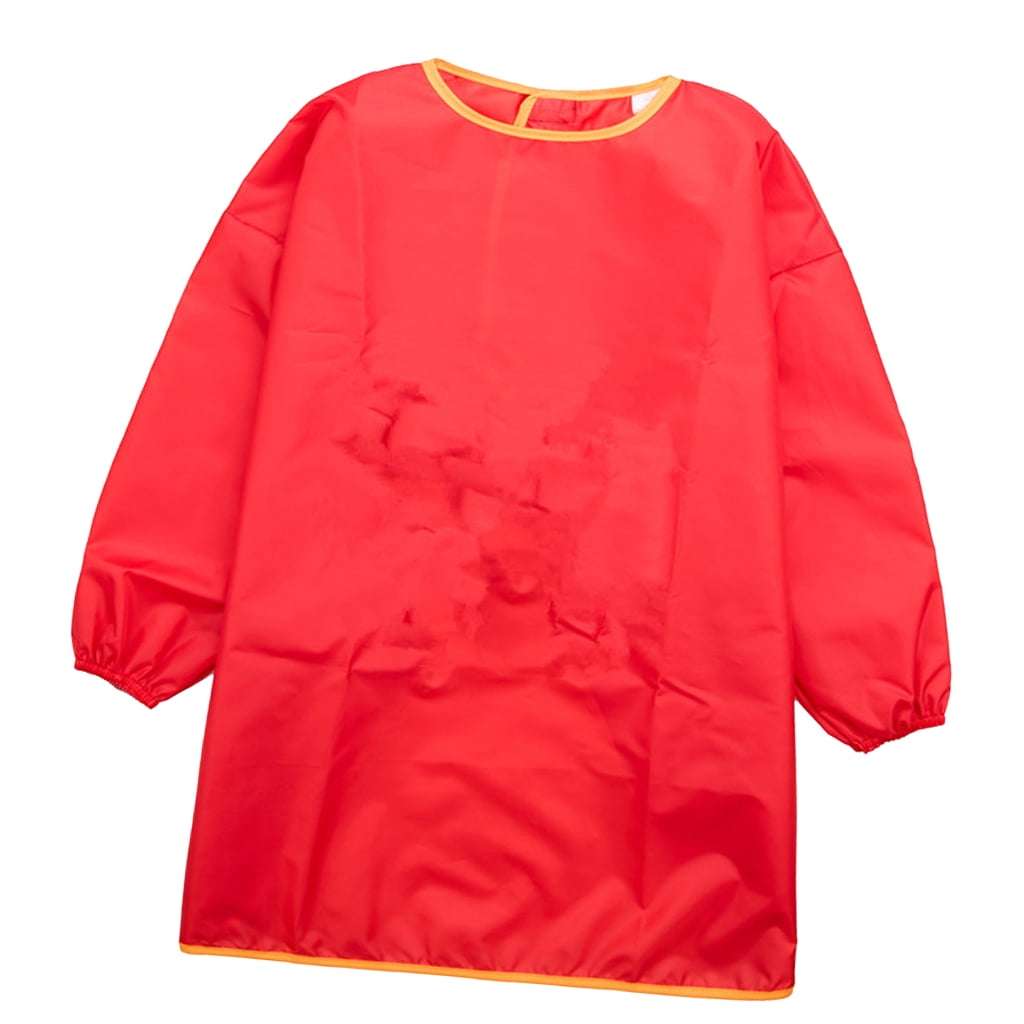 Tablier pour Enfants Tablier d'Eau pour Enfants Dessin Peinture Rouge m