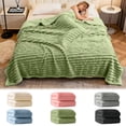 thumbnail image 2 of TIELUTT 70x100cm Ribbed Throw Thick Blanket Soft Warm Cozy All Season Comfort For Couch Bed Sofa and Blanket Full Size Blanket Twin Bed Comfortable Blankets Soft Blanket Set Blanket Twin Size, 2 of 8