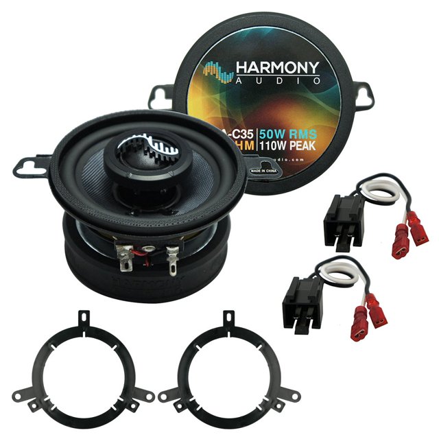 Harmony Audio Compatible avec Dodge Neon 2002-2006 Haut-Parleur de Remplacement Front Dash HA-C35 Haut-Parleurs Premium