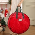 thumbnail image 4 of S Christmas Wreath Storage Bag With Carry Handles And Card Slot Waterproof Clothes Storage Bag Moving Bags, 4 of 6