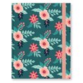 thumbnail image 1 of Markings by C.R. Gibson Dark Teal Floral Print Medium Bound Journal, 1 of 1