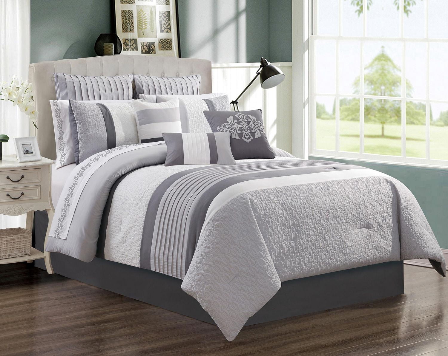 Safdie & Co. Comforter Set 7PC Q Wov Kane