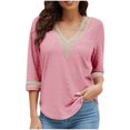 thumbnail image 1 of HVOBTTY Chemises Confortables à Manches Longues pour Femmes, Veste de Complet Décontractée Unie pour Femmes Rose, P, 1 of 5