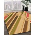 thumbnail image 3 of Ahgly Company Tapis de Zone Carré Orange Lavable en Machine, 6 Pieds Carré, 3 of 7