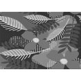 thumbnail image 1 of Ahgly Company Machine Washable Indoor Rectangle Transitional Black Area Rugs, 6' x 9', 1 of 7