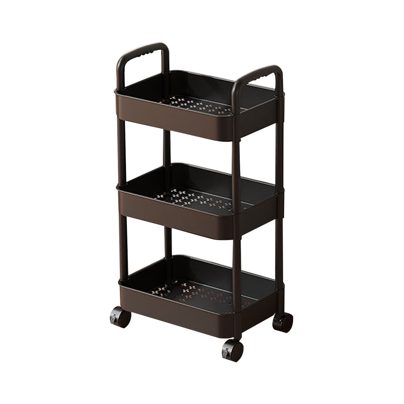 Meitianfacai 3-Tier Rolling Storage Cart With Wheels - Plastic Multi-Room Organizer For Kitchen - Salon Room-Office -Bathroom