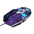 thumbnail image 1 of Maoww Sensitive Button Gaming Mouse Frosted Skid-proof Computer Mice Backlit Laptop Accessaries, Black, Voiced, 1 of 8
