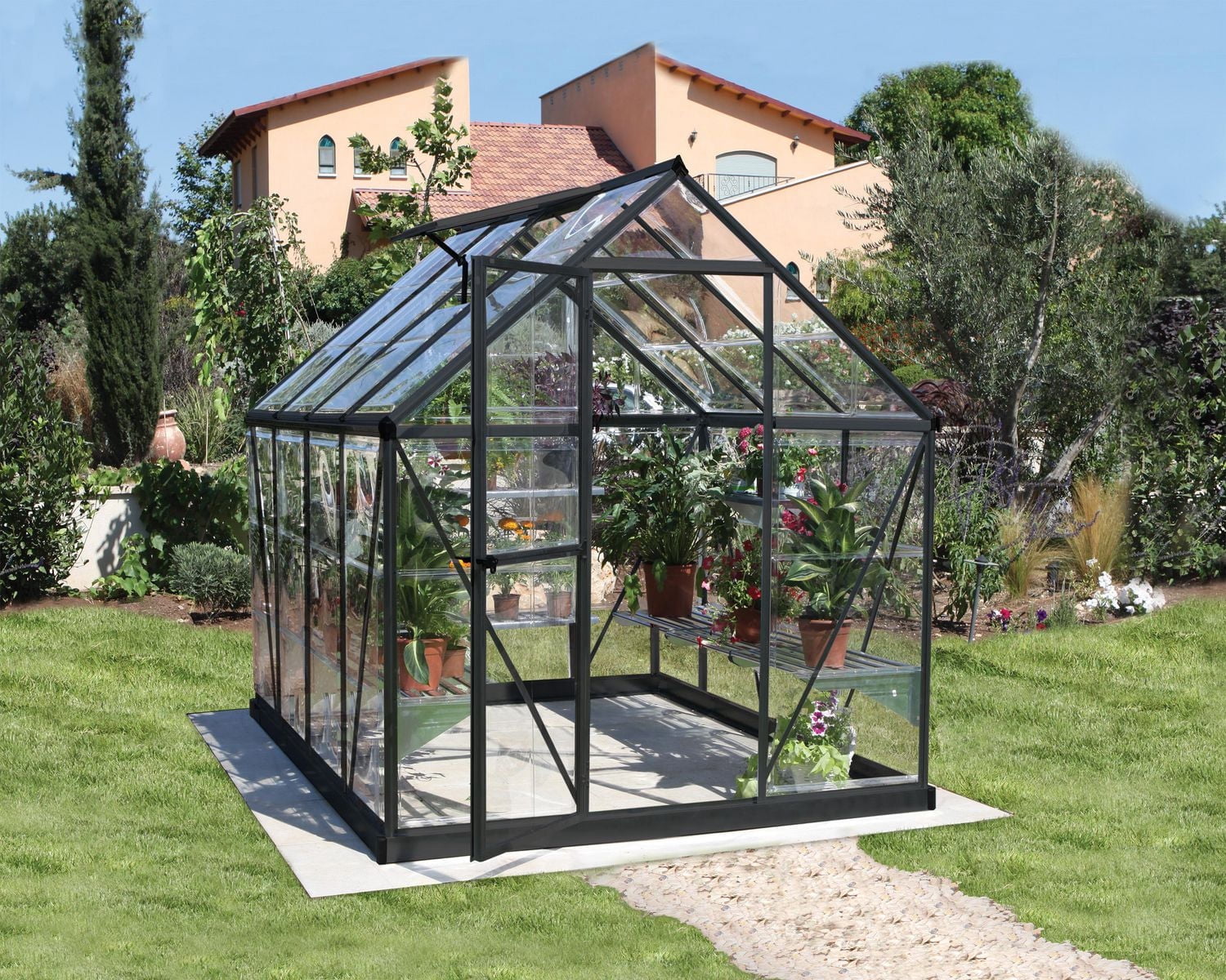 Canopia by Palram Harmony 6 ft. x 8 ft. Greenhouse - Grey