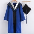 thumbnail image 3 of 1 Ensemble Uniforme de Collation des Grades Super Doux Résistant à l'Usure Polyester Chapeau Bachelor Collation des Grades Cloak Accessoires de Photographie Ensemble pour Collège, 3 of 8