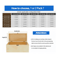 thumbnail image 3 of 2 Pack Toy Boxes Hinges Soft Close Lid Support Hinges Chest Hinges for Wooden , , Storage Trunk & Bench, 3 of 7