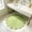 Green, variant on Flower Shape Bathroom Floor Mat, Staron Soft Absorbent Antiskid Bath Rug 23.62x23.62 Inch, Decorative Waterproof Comfortable Mat for Bathroom Door Home Floor Protection, White