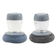thumbnail image 3 of Cleaning Supplies Multifunctional Kitchen Soap Dispenser Replaceable Head Washing Liquid Storage Tank Steel Wire for Pots Pans Add liquid PET, 3 of 9