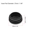 thumbnail image 2 of Unique Bargains Plastic Plug End Caps 38mm x 37mm Round Furniture Table Chair Legs 4Pcs, 2 of 5