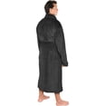 thumbnail image 2 of Luxurious Men'S Shawl Collar Fleece Bathrobe Spa Robe, 2 of 3
