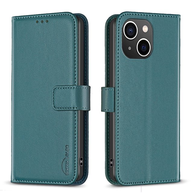 Compatible with iPhone 15 Plus Wallet Case with Card Slots Magnetic Closure Flip Folio Cover
