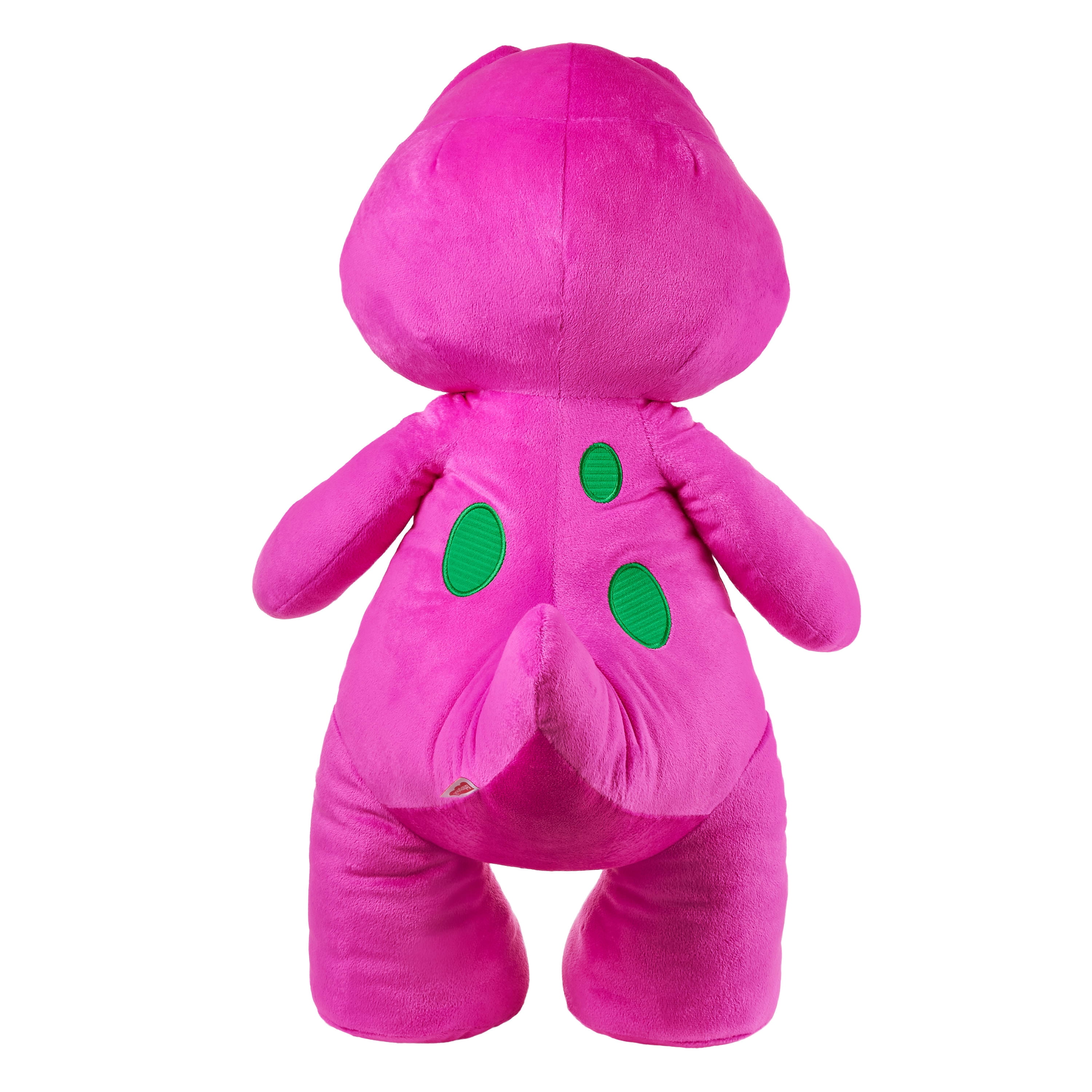 Fisher-Price Barney’s World Jumbo Barney en peluche, figurine de 26 pouces, grande échelle et texture douce