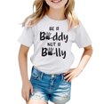 thumbnail image 1 of MEZZALL T-Shirt Imprimé Respirant Décontracté de Mode pour Filles, T-Shirts Graphiques, Hauts, Blanc, 8-9 Ans, 1 of 4