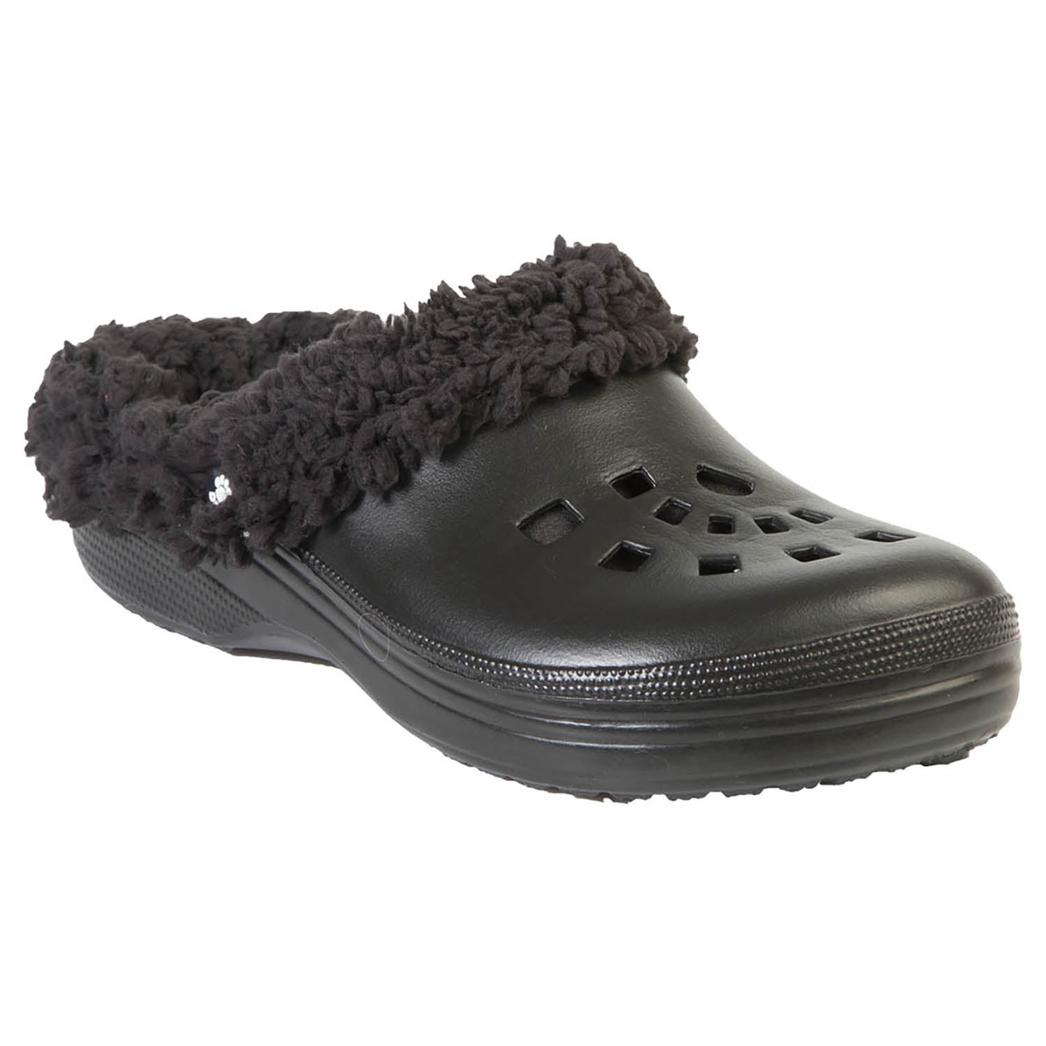 Sabots FleeceDawgs pour Hommes - Noirs avec Noir 12-13