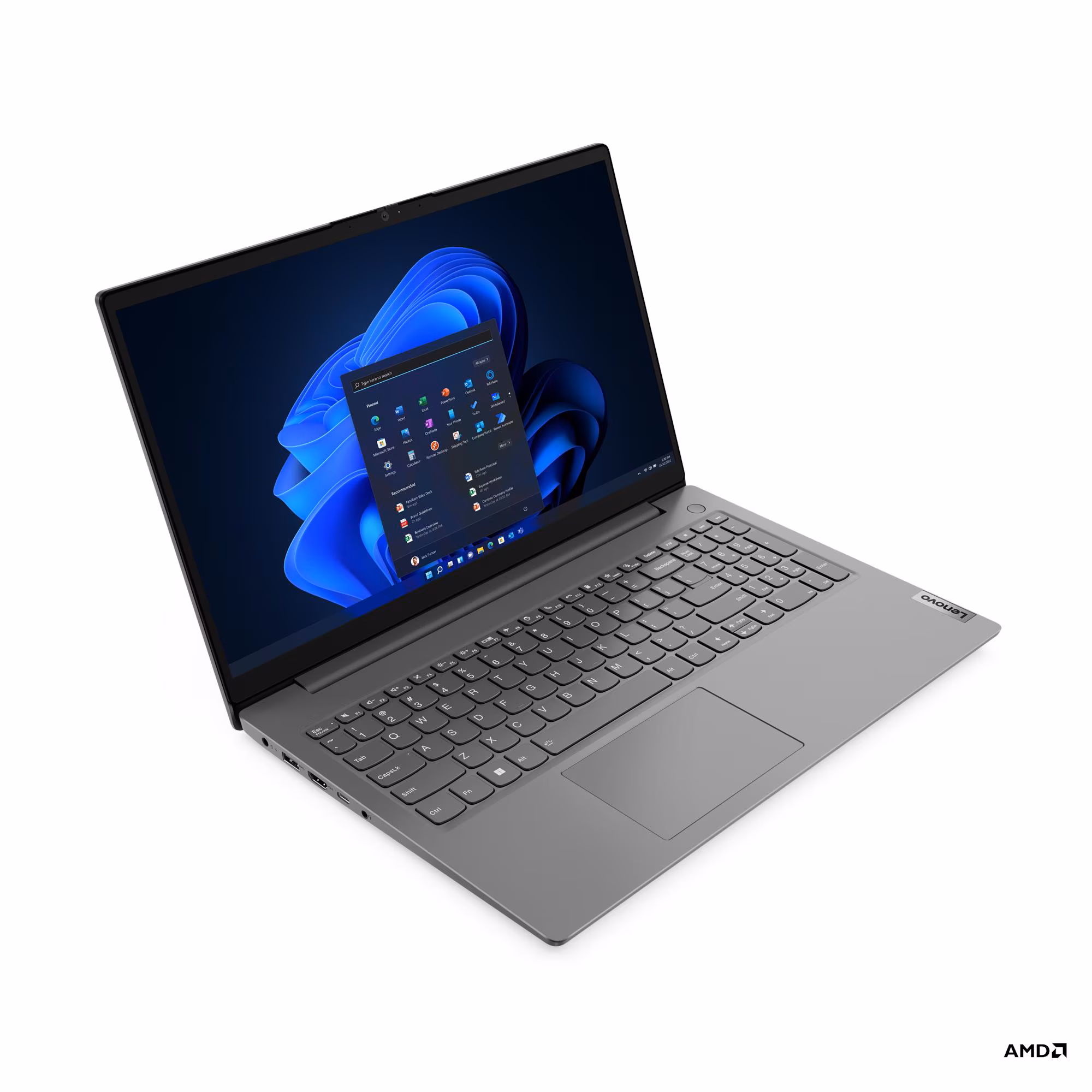 Lenovo V15 G4 15.6" Business Laptop – AMD Ryzen 7 7730U, 16GB RAM, 512GB SSD, FHD TN Anti-Glare Display, AMD Radeon Graphics, Wi-Fi 6, Ethernet, Privacy Shutter, Iron Grey
