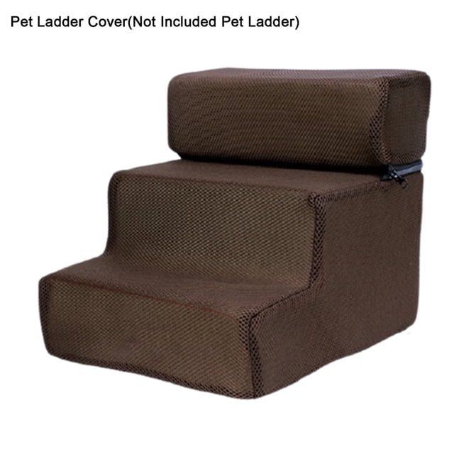 Pet Ladder Cover Detachable Comfortable Faux Leather Non-slip Dog Ramp Stairs Case for Puppy