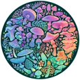 thumbnail image 3 of Ravensburger Mushrooms 500-Piece Round Puzzle, 3 of 7