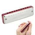 thumbnail image 2 of Dioche 10‑Hole Harmonica, Blue Harmonica, Abs Resin Material Waterproof For Beginners Professional, 2 of 8