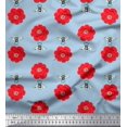 thumbnail image 1 of Soimoi Rayon Fabric Floral & Bee Insects Print Fabric by The Yard 42 Inch Wide, 1 of 3