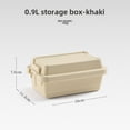 thumbnail image 1 of 0.9L Portable Mini Storage Box with Removable Lid, Durable & Easy-Clean Container for Camping, Barbecue Tools, Seasoning Bottles, and Small Items - Indoor/Outdoor Versatile Organizer, Beige Color, 1 of 6