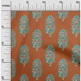 thumbnail image 1 of oneOone Polyester Lycra Fabric Leaves & Floral Block Print Fabric BTY 56 Inch Wide, 1 of 4