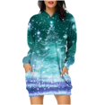 thumbnail image 2 of Jsaierl Chandail à Capuchon de Noël pour Femmes, Drôle, Flocon de Neige Scintillant, Robe Chandail à Manches Longues, Tenue Mignonne de Noël pour Femmes 2024, 2 of 6