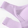 thumbnail image 3 of ManxiVoo Wireless Comfort Bras Full Coverage Minimizer with Adjustable Straps and Side Support for Everyday Wear Smooth T-Shirt Design XXXXXL Size Light Violet, 3 of 7