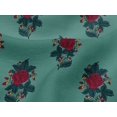 thumbnail image 4 of oneOone Viscose Jersey Fabric Leaves & Floral Block Decor Fabric Printed BTY 60 Inch Wide, 4 of 4