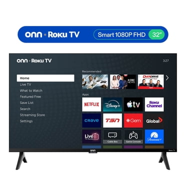 onn 32” 1080P FHD Smart Roku TV