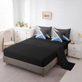 thumbnail image 3 of YST Geometric Triangle 7-Piece Bedding Set, King Size, Blue Dark Grey Light Gray, Modern Geometry, 3 of 5