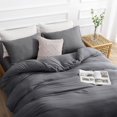thumbnail image 3 of Duvet Cover Queen -Piece Prewashed Ultra Soft Queen Bedding Set - Features Zipper Closure and Corner Ties Includes Duvet Cover x Pillowcases No Comforter, 3 of 7