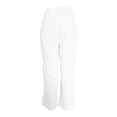 thumbnail image 4 of Women's Casual Pants Straight Leg Capri Ankle Length Mid Rise Button Detail for Everyday Comfort and Style in Summer and Fall, 4 of 4