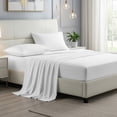 thumbnail image 3 of 100% Cotton Bed sheets, Deep Pocket, Wrinkle Resistant, Soft & Smooth Sateen 4-Piece, Full White by Purity Home, 3 of 13