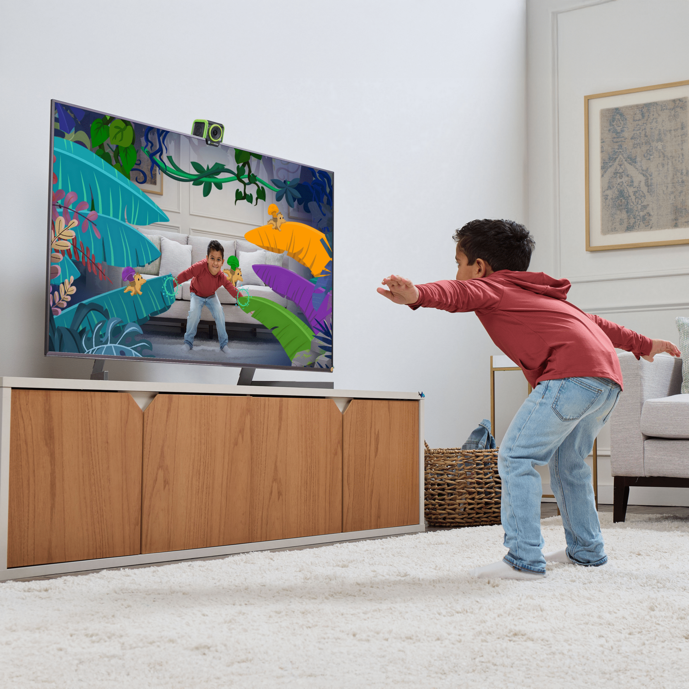 LeapFrog® LeapMove - Système de jeu vidéo d'apprentissage actif - Version francaise, 4-7 Ans