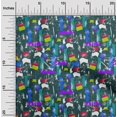 thumbnail image 2 of oneOone Polyester Spandex Teal Green Fabric Abstracts Craft Projects Decor Fabric Printed By The Yard 56 Inch Wide, 2 of 5