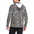 thumbnail image 4 of Chandail à Capuchon Rafraîchissant pour Hommes Unisexe à Imprimé Camouflage, Couvre-Visage et Protection Solaire UPF, Haut à Manches Longues Coupe Raglan avec Tissu Ultraléger Qui Évacue l'Humidité, Capuche Ajustable pour Aventures d'Été Style Décontracté Sportif, 4 of 9
