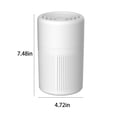 thumbnail image 3 of Air Purifier for Home | Auto Mode Silent 28dB | Efficient Filtration | Sleep Quiet Cleaner | Lock Function | 107sqft Coverage | White Plastic | Includes Filter & Aroma Tablet | 12x12x19cm, 3 of 8
